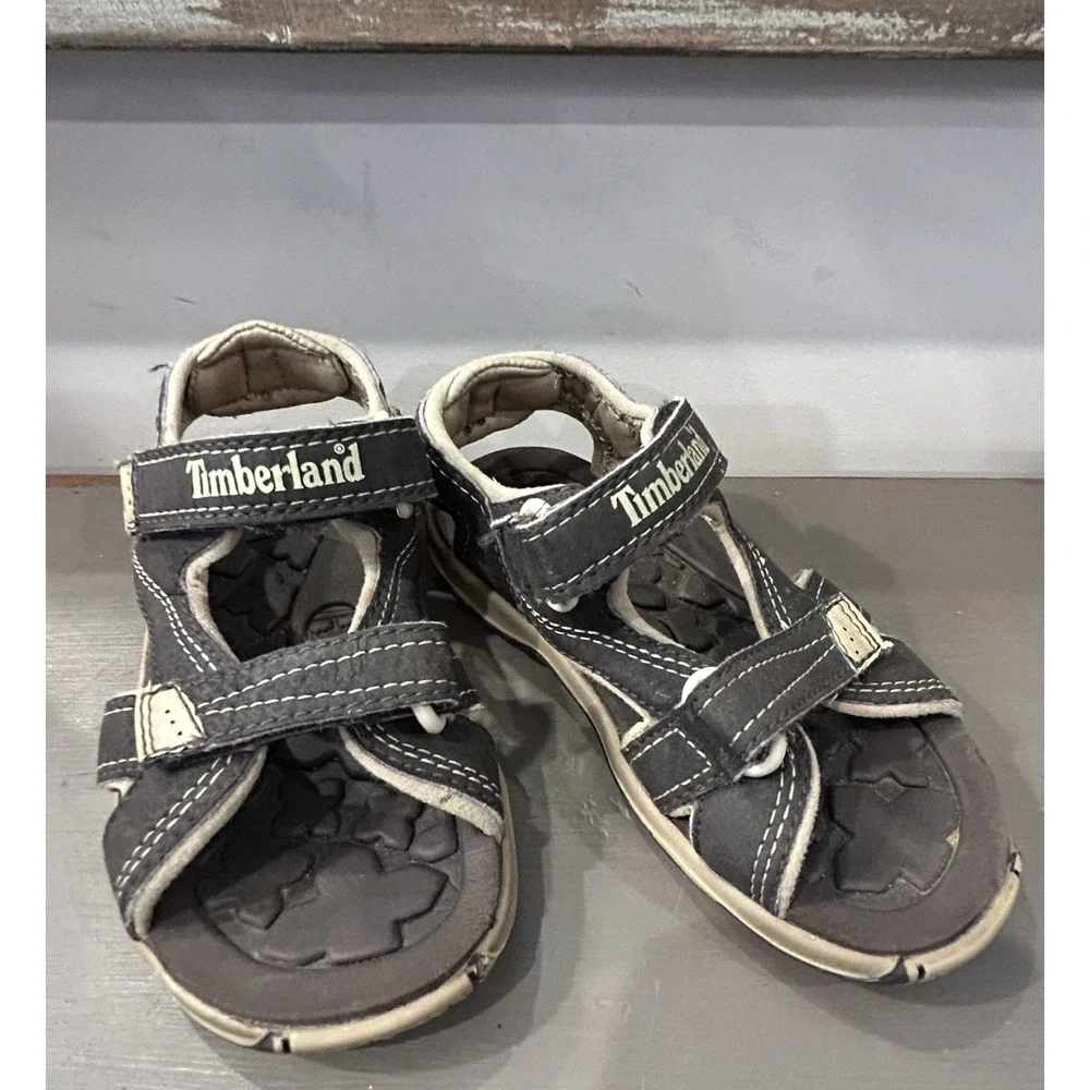 Timberland Toddler Brown And Tan Strap Sandal Water Shoes Size‎ 9 Unisex